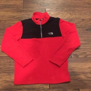 Boy’s Red and Black North Face Pullover